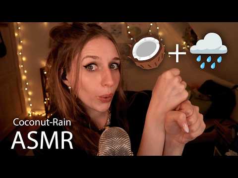 ASMR COCONUT RAIN 🥥🌧️ Fast & Slow
