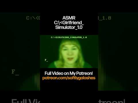 old school computer virtual girlfriend program but it's also lowkey good ASMR 🔥 #asmr