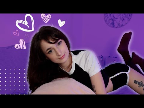 ASMR | Girlfriend Roleplay 💜 comforting ramble