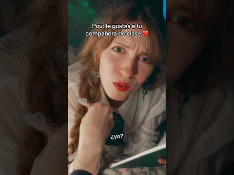 ✨POV los que se gustan en CLASE 😳❤️ #roleplay #shorts #asmr