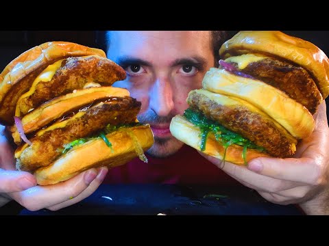 2X DEEP FRIED JAPANESE BIG MAC DOUBLE CHEESE BURGERS !!!! * MUKBANG * | Nomnomsammieboy