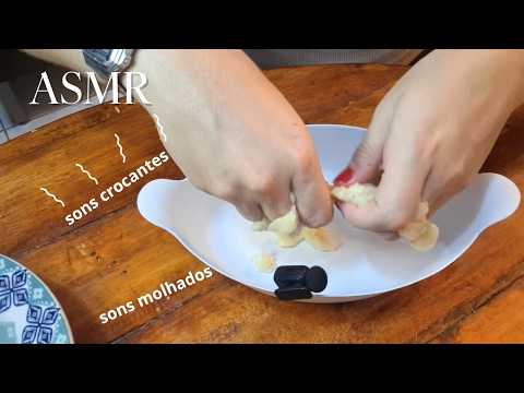 ASMR amassando comidinhas