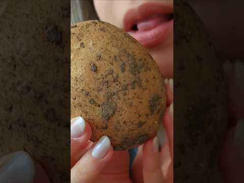 SPIT PAINTING and POTATOES 🥔 (Did you like this?)  #asmr #shorts