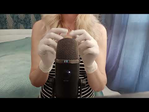ASMR Pure Tingles:  White Latex Gloves (No Talking)