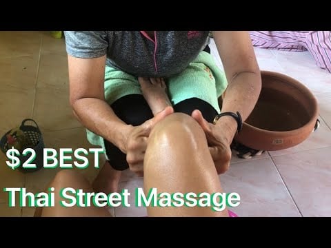 $2 BEST  FOOT MASSAGE( right ) with Acupressure stick in Thai temple
