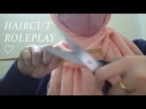 ASMR | 1 Minute 30 Seconds Haircut Roleplay (Layered Sound, No Talking & Slightly Chaotic)