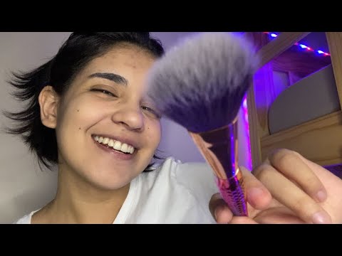 durma AGORA com esse vídeo de asmr! (camera touching, brushing & mouth sounds)