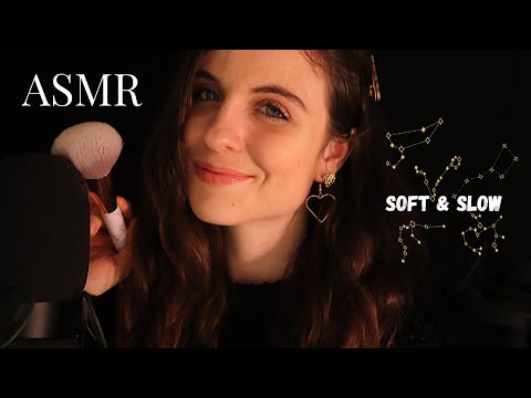 ASMR FRANCAIS 🌙 - ASMR DOUX & LENT pour s'endormir (brushing, tapping, humming, crinkles, visuels..)