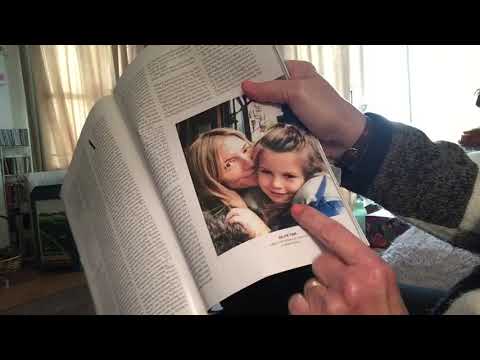 Asmr - relaxing page flip, glossy magazine (Vogue). Soft spoken