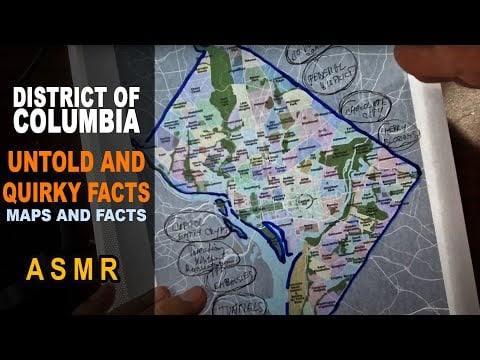 ASMR: DISTRICT of COLUMBIA - The Untold and Quirky FACTS | ASMR maps and Facts