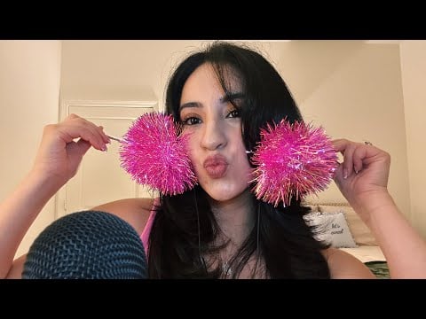 ASMR Pink stuff & mouth sounds 