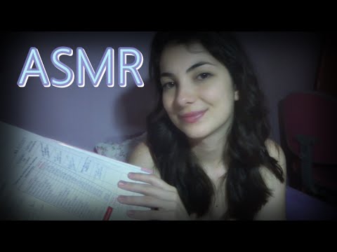 ASMR: Vídeo para dar soninho e relaxar (MATERIAL ESCOLAR)