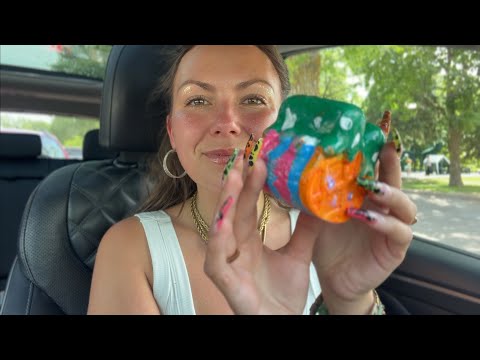 asmr/ nail sounds + mic scratches🧡