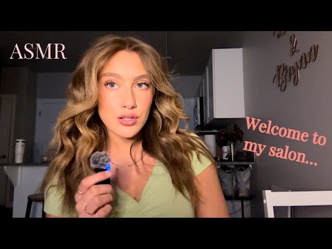 ASMR- Salon Day: Invisible Clips & Mouth Noises