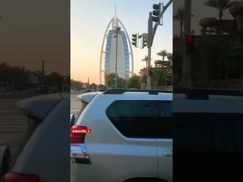 Burj Al Arab View From the Bus 🚎😱 #shorts #dubai #burjalarab