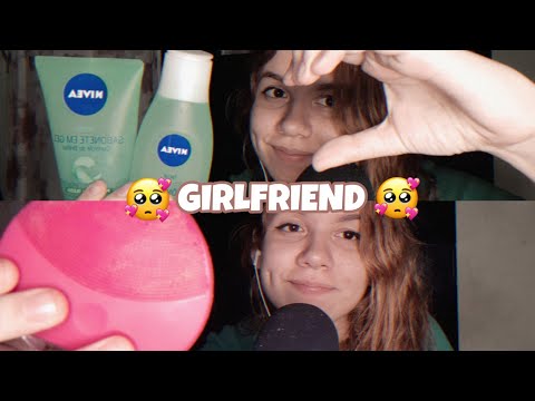 ASMR NAMORADA te fazendo SKIN CARE ❤/ SKIN CARE WITH GIRLFRIEND