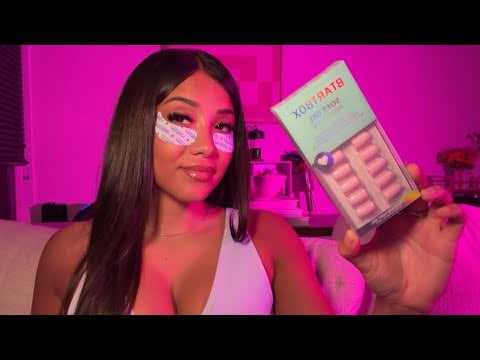 ASMR| Yapping About My Personal Life + Doing My Nails 💅 (whispers & mild mouth sounds) 