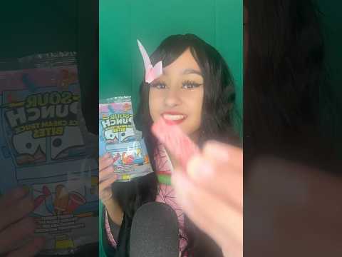 ASMR| Trying sour CANDY?! #asmrsounds #asmr #asmreating #cosplayer #shortsviral #shorts #shortsfeed