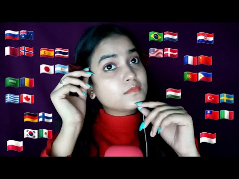 ASMR "THINK POSITIVE" in 30+ Different Languages