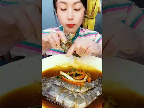 🦐🍛 Boiled seafood mukbang spicy asmr challenge #BoiledSeafood #먹방소리
