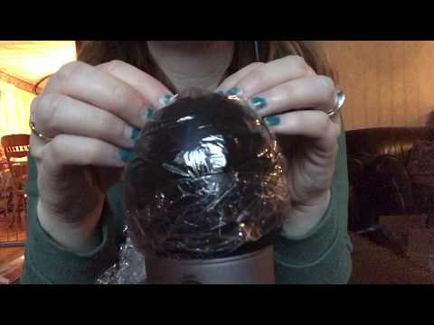 MEGA CRINKLY & TINGLY PLASTIC WRAP ON MIC - ASMR