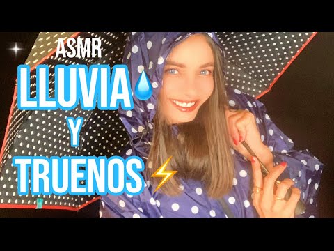 ASMR LLUVIA Y TRUENOS 🌧️ para dormir profundamente 😴 (3DIO Binaural) | ASMR en ESPAÑOL