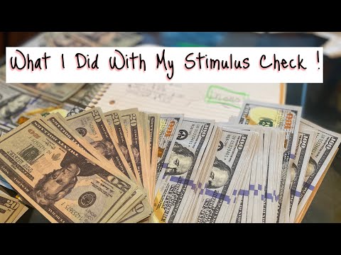 ASMR January 2021 | cash envelope stuffing stimulus check