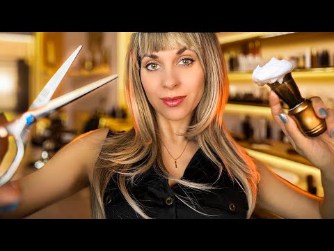 ASMR 3h Sleep Inducing Haircut, Shave, Massage, Brushing, Shampoo, Rain ...