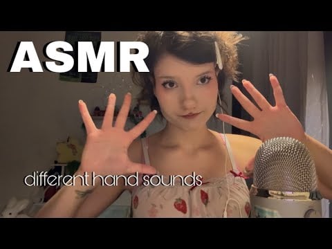𑣲ASMR || different hand sounds 🖐️