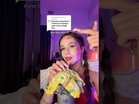 ASMR BEESWAX 🐝  Tapping & scratching 🥰 #asmr #asmrsounds #asmrvideo #tingles #sleep