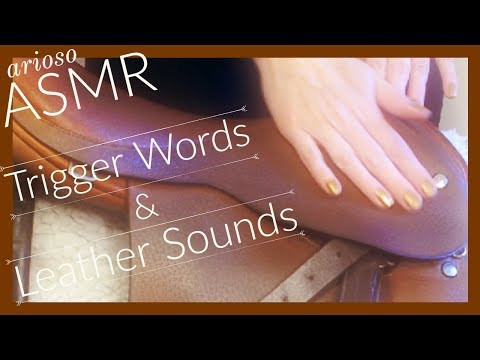 ASMR |Trigger Words & Leather Sounds | Just for you!