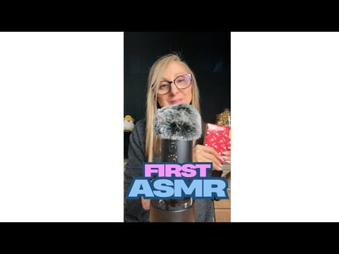 First ASMR, brief introduction along with relaxing trigger sounds. Whispered.