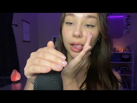 ASMR cupped mouth sounds (tongue swirls, kisses, tongue clicking)