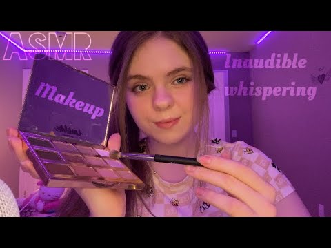 ASMR FAST & AGGRESSIVE makeup application BUT it’s inaudible whispering 💄⚡️