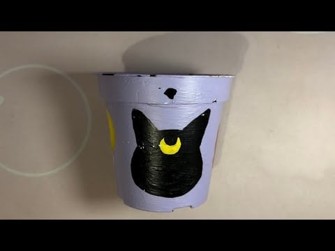 ASMR Tapping On A Sailor Moon Plant Pot