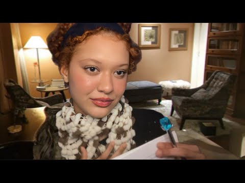 ASMR PSICÓLOGA te fazendo PERGUNTAS PESSOAIS (roleplay)