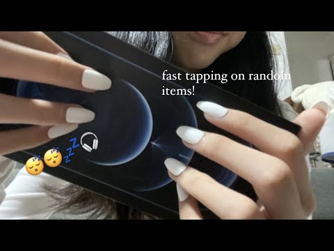 fast tapping on random items asmr 🎧 // with nails
