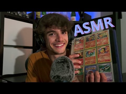 ASMR // Nostalgic Pokémon Card Vibes (Tapping, Sticky, and Crinkly Sounds With Soft Whispers)