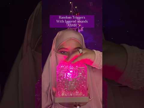 Asmr random Triggers with layered sounds #asmrshorts #asmr #viralshorts