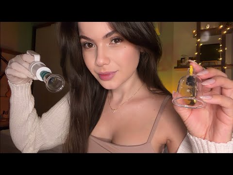 ASMR | Aplicando Ventosas para Tirar Sua Dor Muscular 💆‍♀️✨
