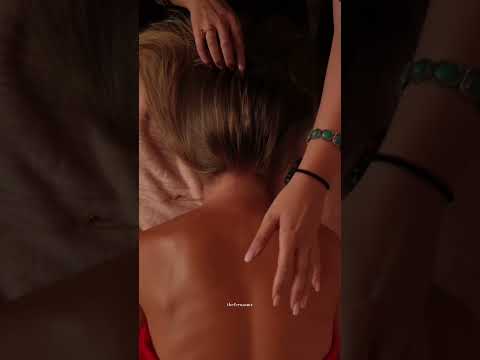 40 min no talking back attention exclusively on Patreon 😴 link in bio #asmrnotalking #asmrmassage