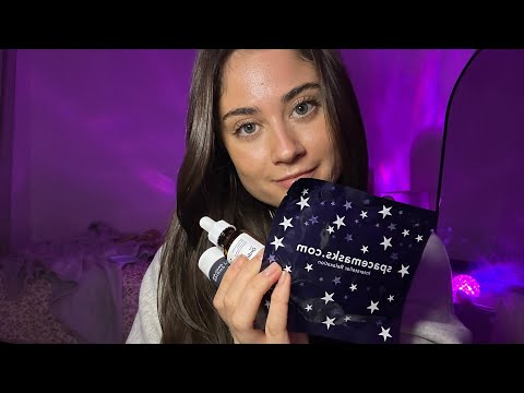 ASMR bedtime skincare🩷