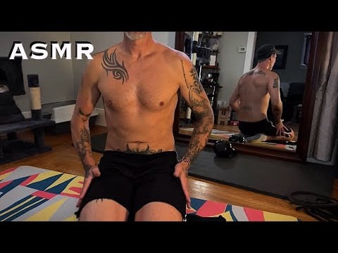 ASMR | Mirrored Work-Out Sesh (Light Yoga, Resistance Bands, Whispers)