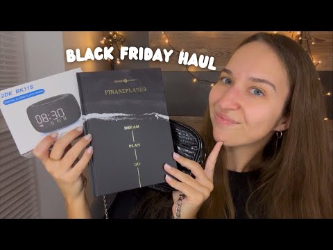 ASMR Black Friday Haul 2024 🖤 (Book Triggers, Tapping, Scratching, Leather Sounds, Whispers)