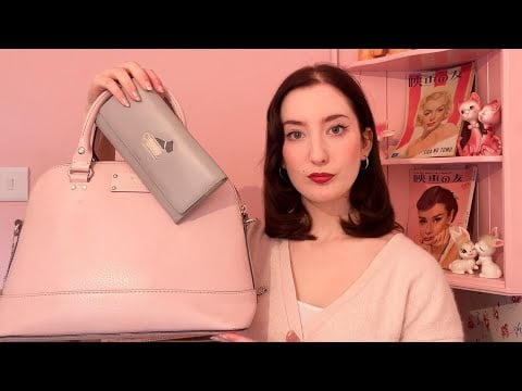 ASMR ~ what’s in my bag ~ tingly soft whispers and triggers 🎀