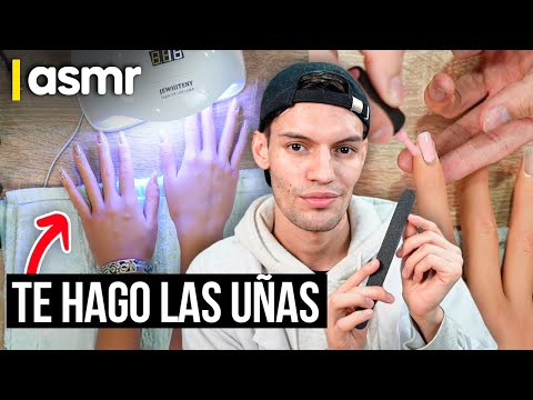 ASMR español roleplay te hago las uñas para dormir