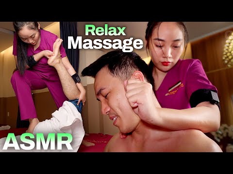 ASMR 🔥 Feeling Refreshed with STRONG massage at a Vietnamese Spa