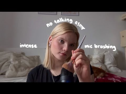 ASMR *crispy* and intense mic brushing | no talking 🤫