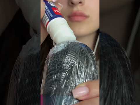 Asmr GLUE on microphone