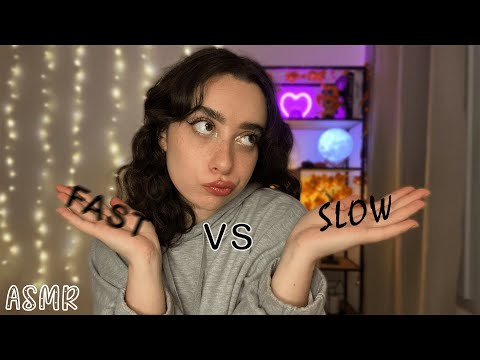 🌙 ASMR FRANÇAIS : BATTLE,  FAST VS SLOW TRIGGERS 🐢⚡  (de quel team es-tu ?)